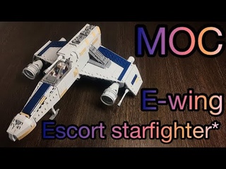 Lego Star Wars E-wing escort starfighter MOC!