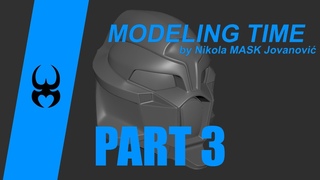 Modeling Scifi Helmet Hardsurface Subdivision Tutorial in Maya Part  3