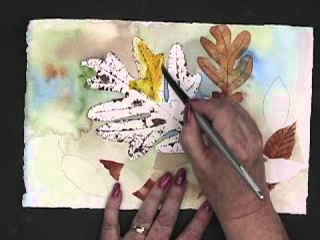 Школа рисования. Рисуем опавшие листья ()