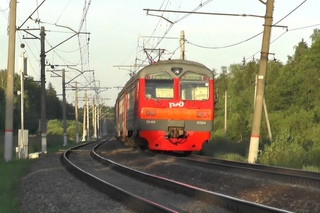 Электропоезд ЭД4М-0004 перегон Петелино - Голицыно
