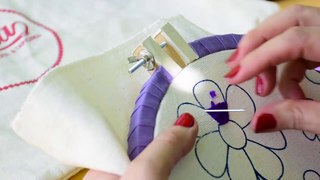 2 - Como Hacer Punto Relleno en Bordado Mexicano Principiantes