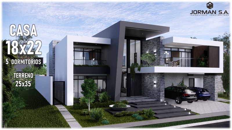 House Design, Modern House Design, 18x22m 2 Storey, 5