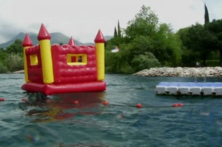 An Englishman’s boat is his [bouncy] castle