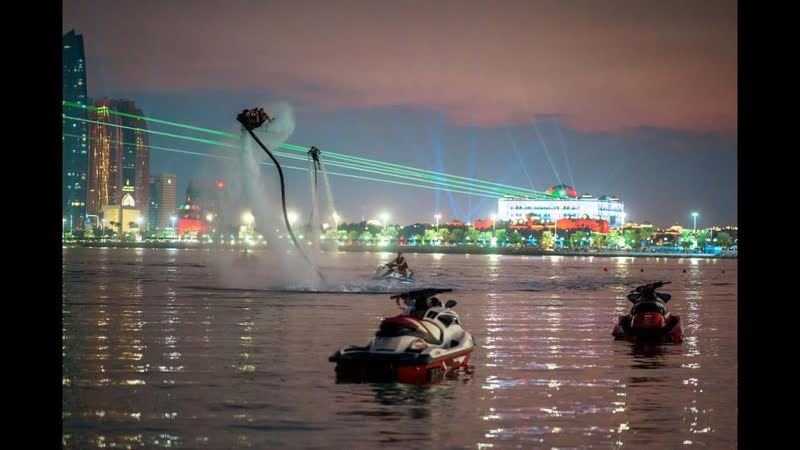 Зажгли в Арабских Эмиратах на аквабайках. Hydro Circus in Abu Dhabi 2019.