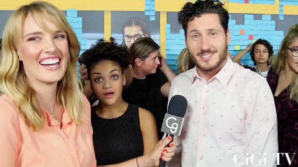Laurie Hernandez Val Chmerkovskiy Talk DWTS, Competition,