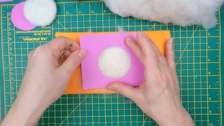 DIY/ Как свалять круг по трафарету