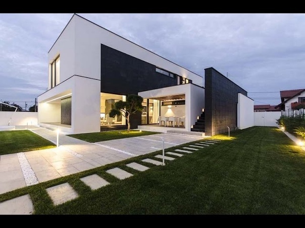 MODERN C HOUSE MODERN HOUSE DESIGN WITH SIMPLE BLACK AND WHITE COLORS COMBINED WITH AMAZING