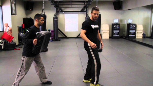 Back Kick Krav Maga Technique Self Defense w, AJ Draven of KMW Ep.