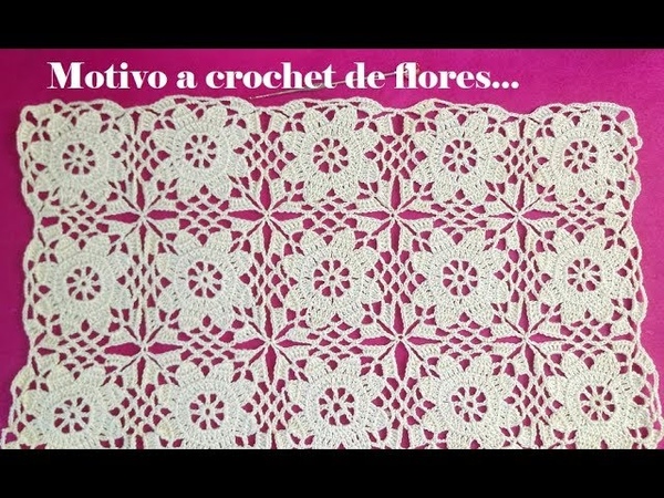 Tutorial de Motivo a crochet de