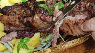 RIBEYE STEAK WITH SHAWARMA MARINADE.