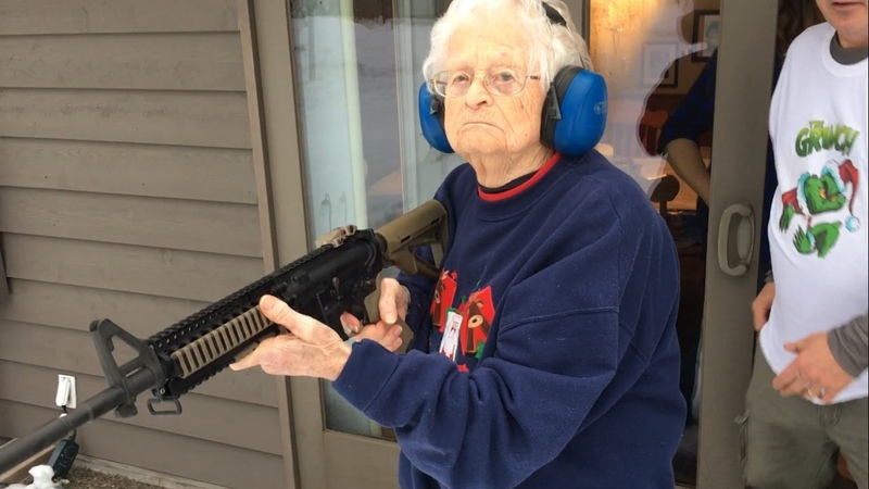 Bad Ass Grandma shoots
