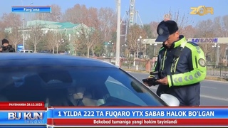 1 yilda 222 ta fuqaro YTH sabab halok bo'lgan