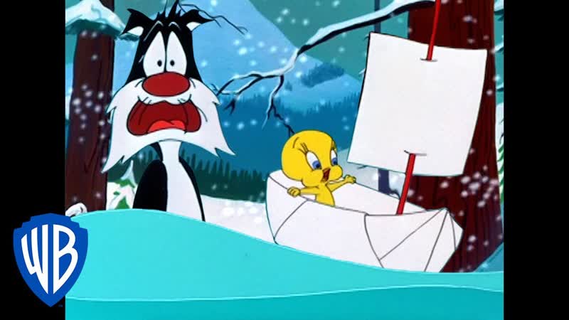 Looney Tunes, Finding Food in the Snow Storm, Classic Cartoon, WB