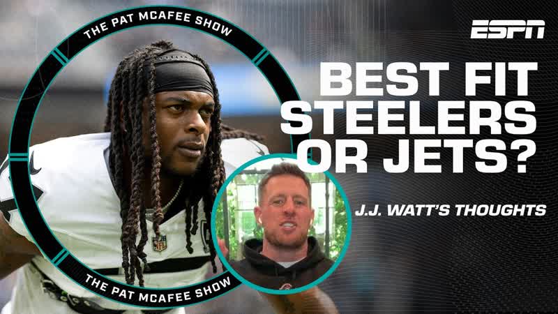 Steelers or Jets make A LOT of SENSE J. J. Watt on Davante Adams rumors, The Pat Mc Afee