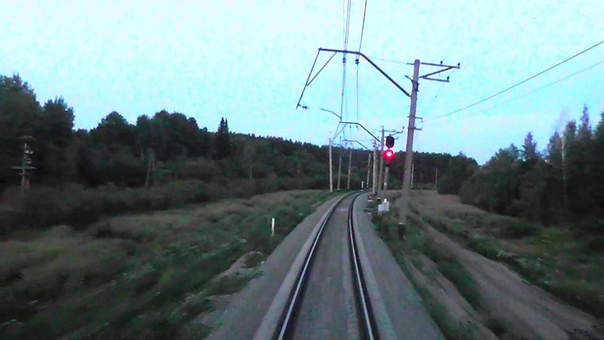 The railway from the last car