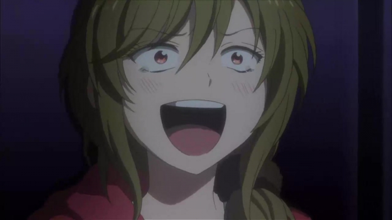 Laughing anime girl gif