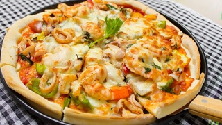 4 BƯỚC LÀM PIZZA HẢI SẢN PHÔ MAI SIÊU HẤP DẪN TẠI NHÀ VỪA NGON VỪA RẺ - CKK