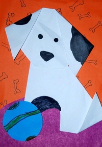 аппликация собака. рисование собачка в подготовительной группе. собака из цветной бумаги. тема собаки в подготовительной группе. детские рисунки собак.