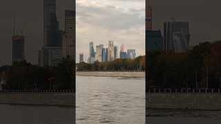 Moscow city.  Excursion on a motor ship along the Moscow River. Interesting view #citywalks