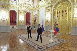 Награждение членов сборной России по хоккею.Малкин красава :D