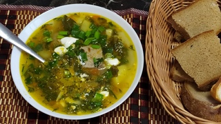 Зеленый СУПЕР Борщ / First course  Green Borsch / footblog