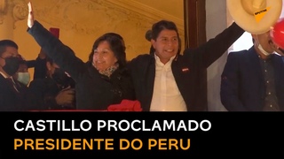 Pedro Castillo é declarado presidente eleito do Peru
