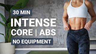 30 MIN INTENSE CORE WORKOUT | AB Routine | No Repeat | At Home | No Equipment
