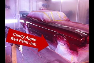 Candy Apple Red Mustang Paint Job - It’s painted!  - Turbo Cobra