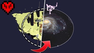 I Built the ENTIRE Galaxy in Hardcore Minecraft!
