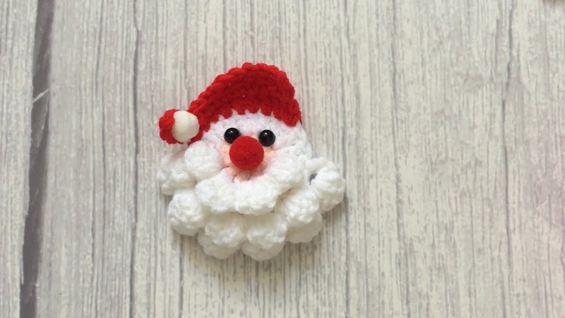 Crochet Santa Claus for Christmas Gift Pet Collar