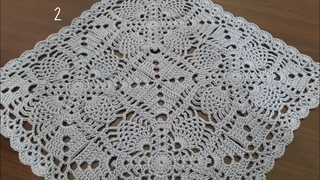Rajutan persegi motif39 || Tablecloth crochet