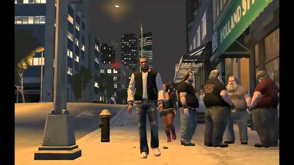 GTA IV Niko Bellic, Johnny Klebitz Luis Lopez walking (
