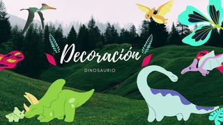 Dinosaurio decoraciones originales para tu fiesta