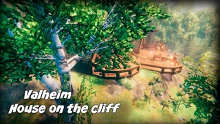 Valheim дом на скале I House on the cliff