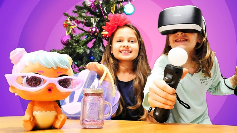 Muñecas LOL y Play Station VR para Selín y su hermano. Año Nuevo para niños Vídeos de