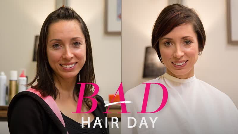 The Perfect Edgy Cut for a Busy Working Mom Glamour s Bad Hair