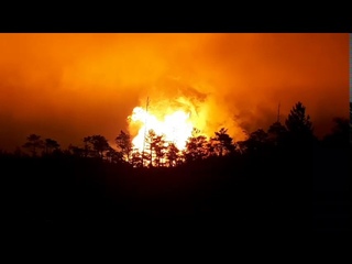 Перед Ивделем газопровод вспыхнул